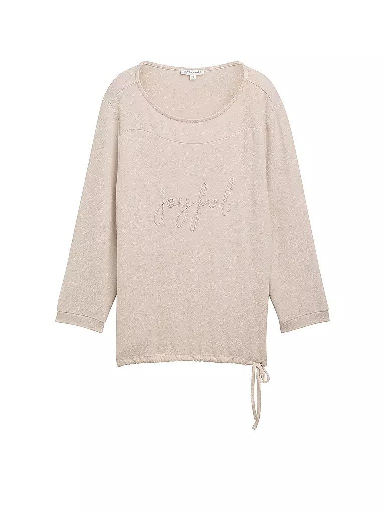 TOM TAILOR Langarmshirt beige