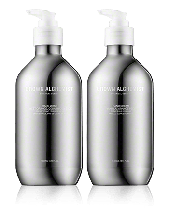 Grown Alchemist Hand Silver Edition Set Sweet Orange Cedarwood & Sage / Vanilla & Orange Peel 300ml-300ml