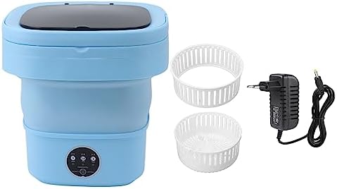 Petite Machine à Laver Portable, Lave Linge Multifonctionnel de Grande Capacité, Machine à Laver Pliable avec Essorage Doux pour Le Dortoir Le Camping Le (Green) : Gros électroménager