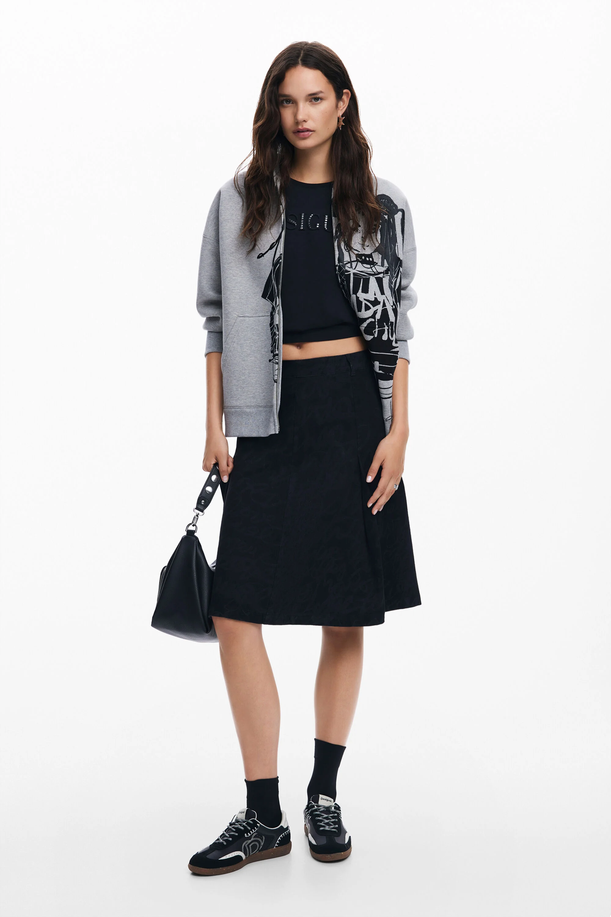 Moletom com zíper estampado M. Christian Lacroix