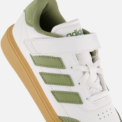 Adidas Courtblock Sneakers wit Imitatieleer