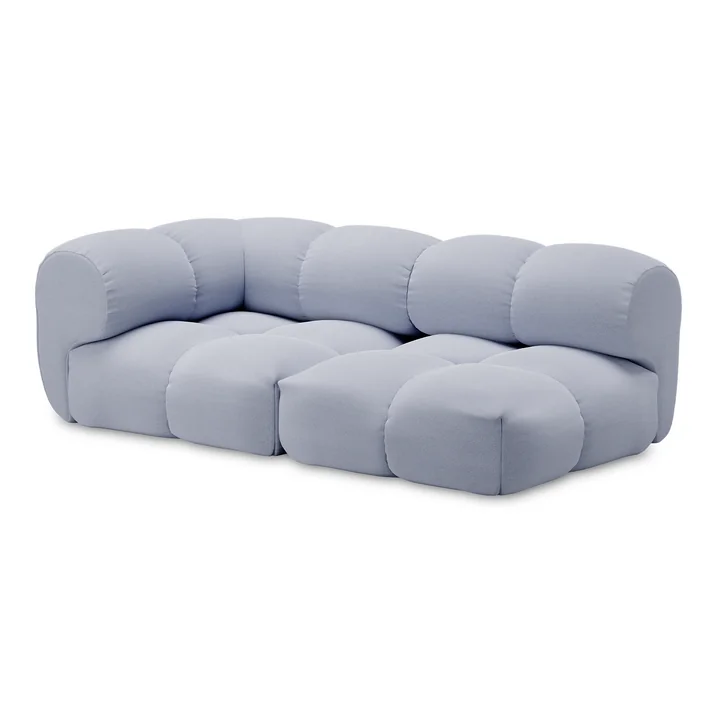 OUT Objekte unserer Tage - Sander 03 Links 2.5-Sitzer Sofa, hellblau (Xtreme YS173)