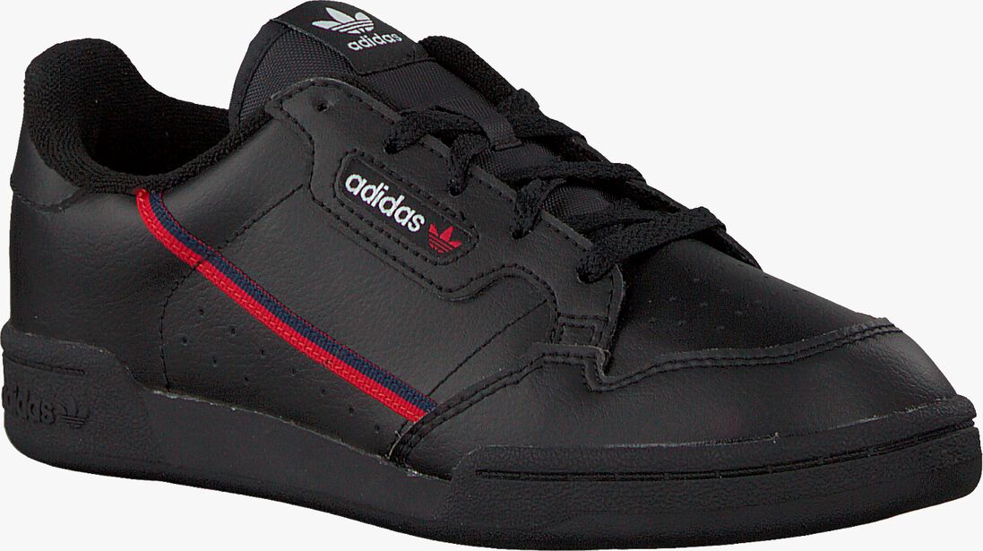 ADIDAS zwarte adidas lage sneakers continental 80 c