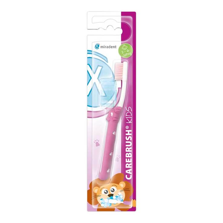 Miradent Carebrush Kids Zahnbürste 2 - 6 Jahre pink, 1 St