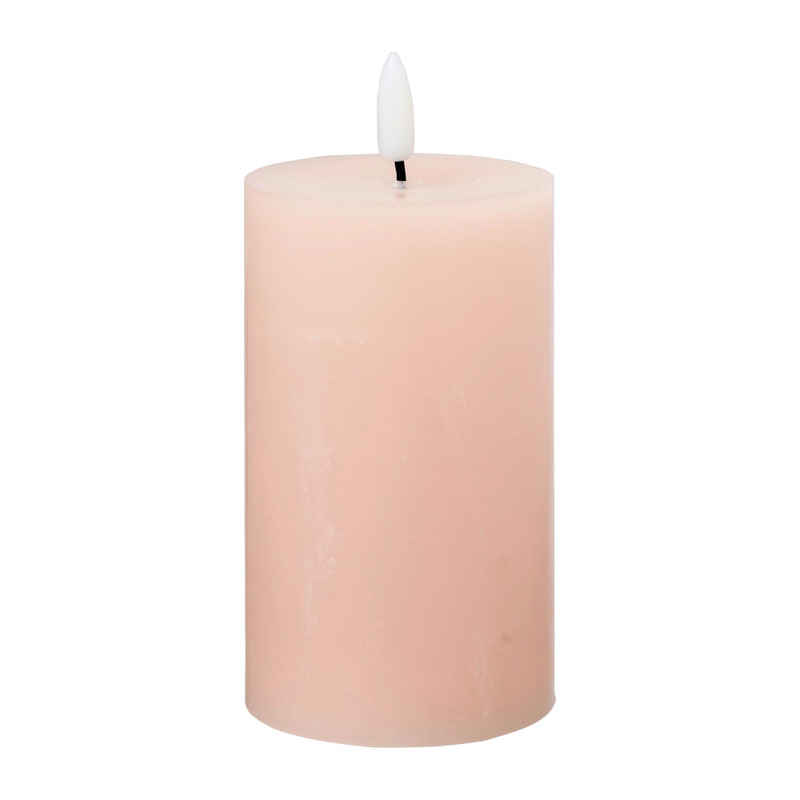 LED stompkaars groot - roze - ø7x12 cm