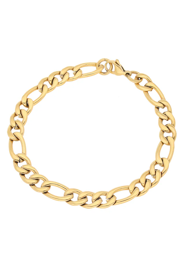 Firetti Edelstahlarmband »Schmuck Geschenk Figarokettengliederung, 8,0 mm breit«