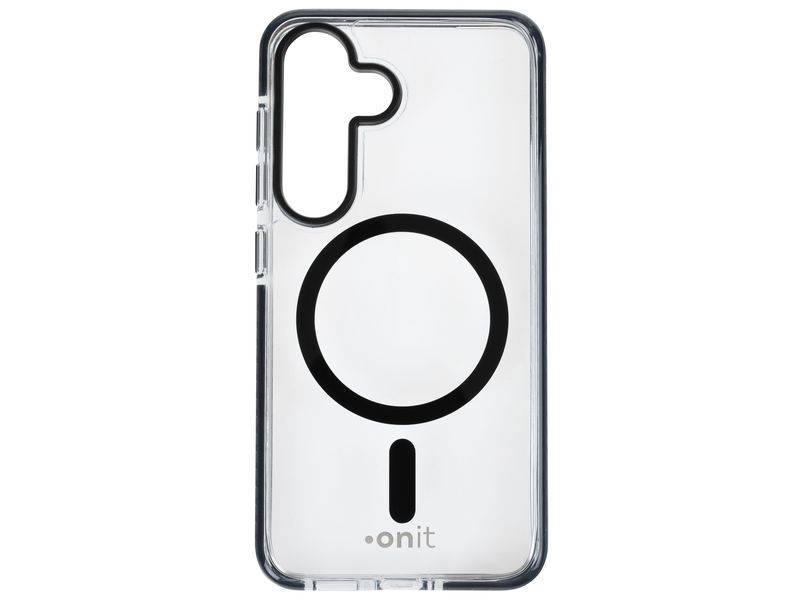 onit Back Cover Armorix Galaxy S25 Schwarz transparent MagSafe-kompatible Schutzhülle, fallgeprüft nach MIL-STD-810H