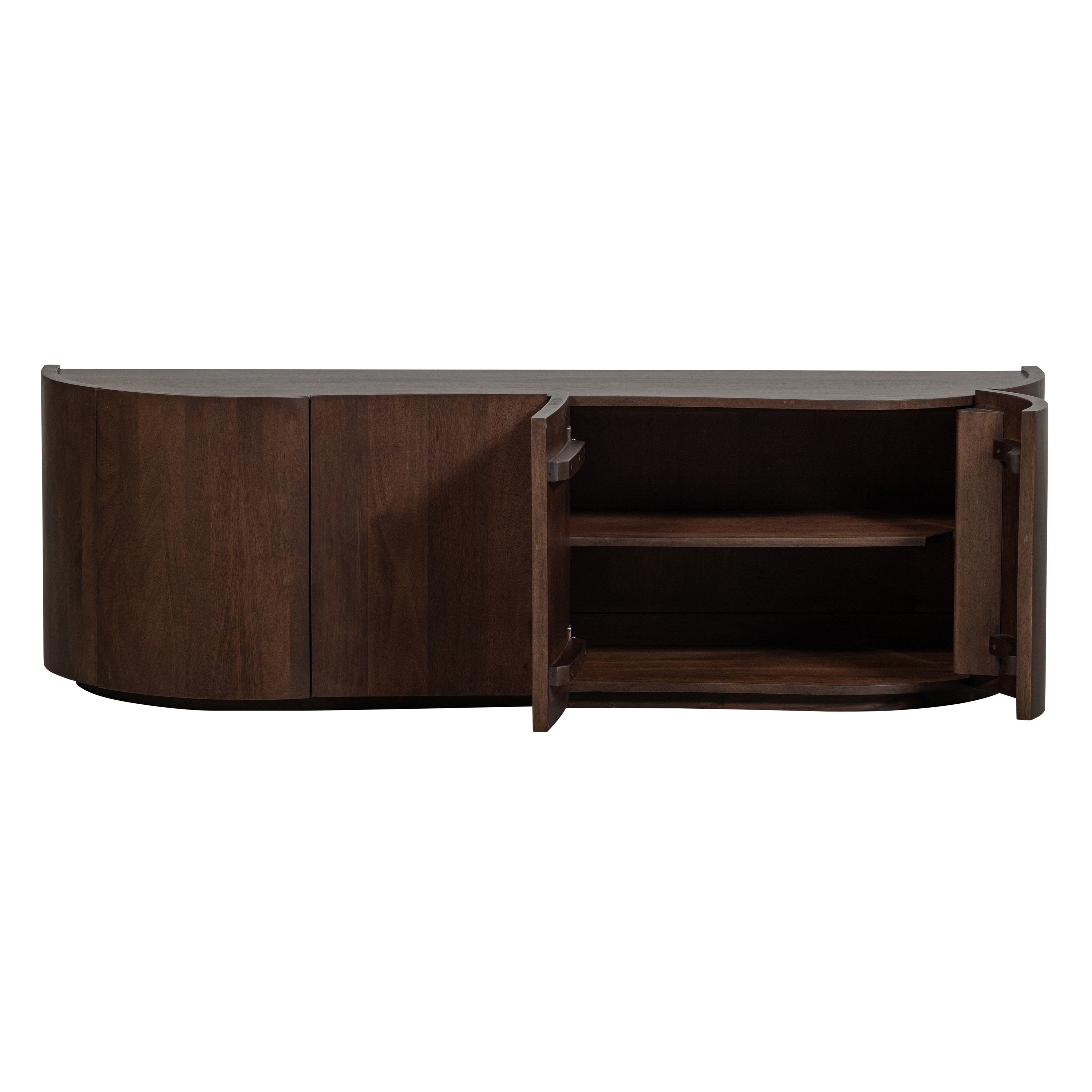 WOOOD Sense Dressoir 4-Deurs - Mango - Walnoot - 50x160x46