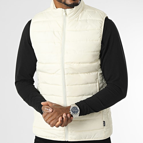 Doudoune Sans Manches Bron Quilt Ecru