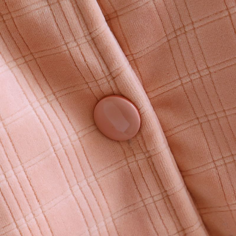 Dogini - Bijpassende pyjamaset voor koppels: effen fleece shirt met zakdetail + broek