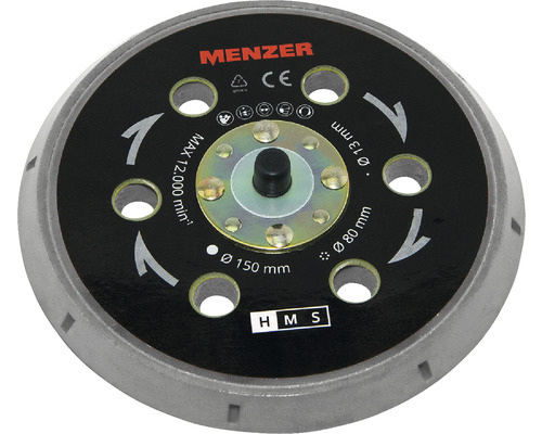 Menzer klittenband schuurschijf Ø150mm multi-gat hard