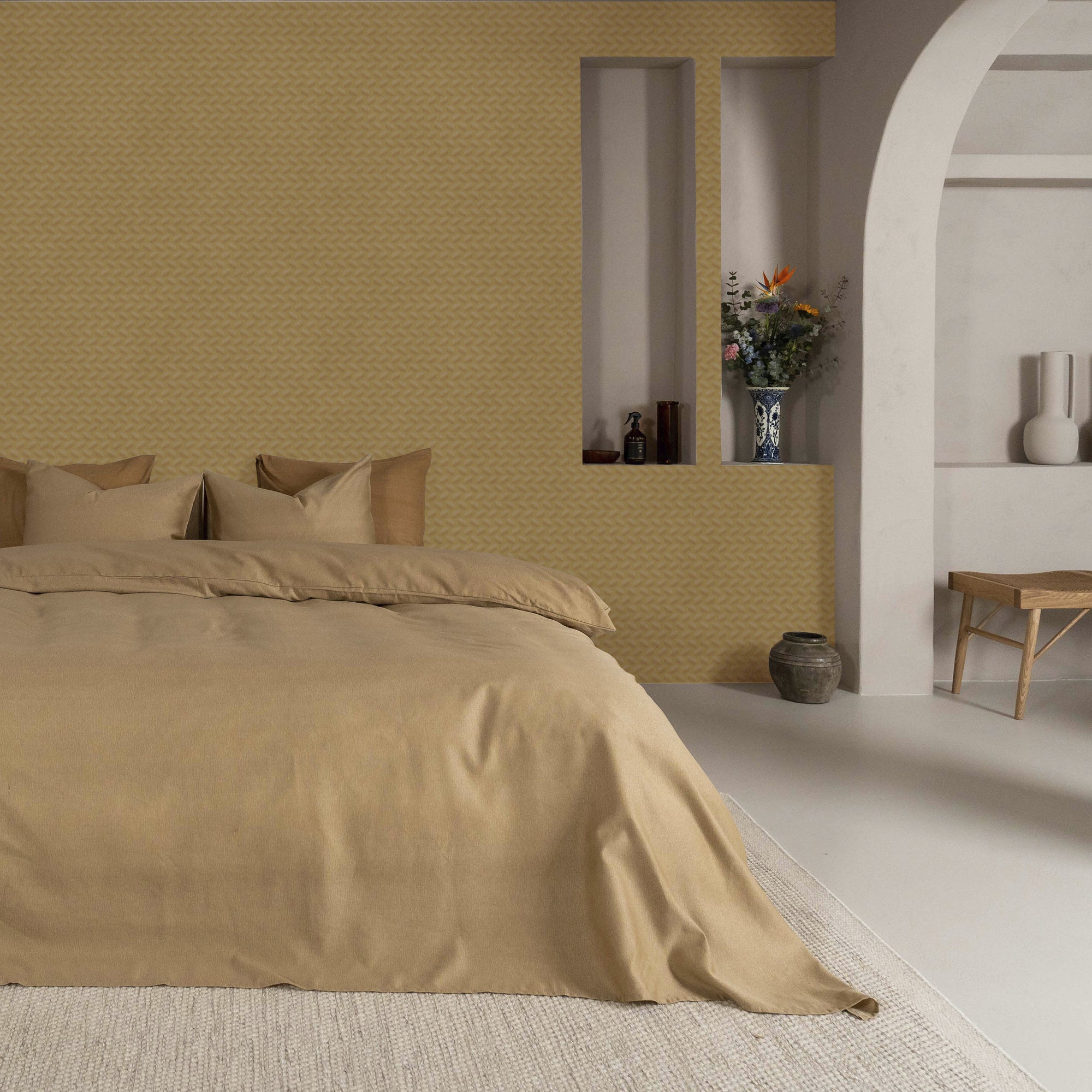 Kayori vliesbehang Myoka - Goud