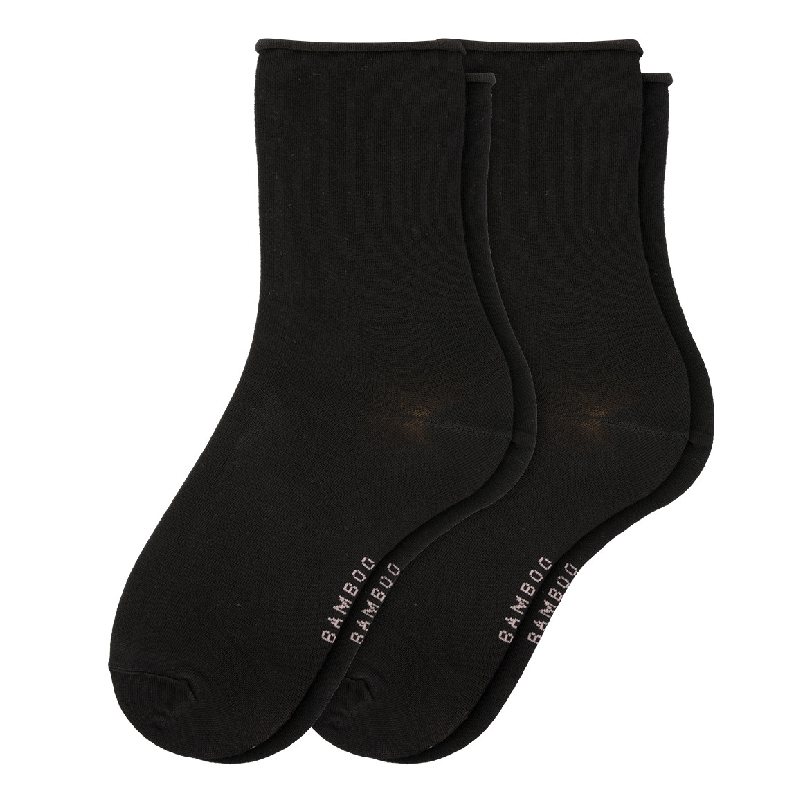 Gina Benotti 2 Paar Damen Socken mit Viskose aus Bambus schwarz