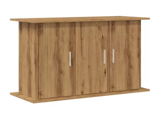 Support d'aquarium chêne artisanal 101x41x58 cm bois ingénierie