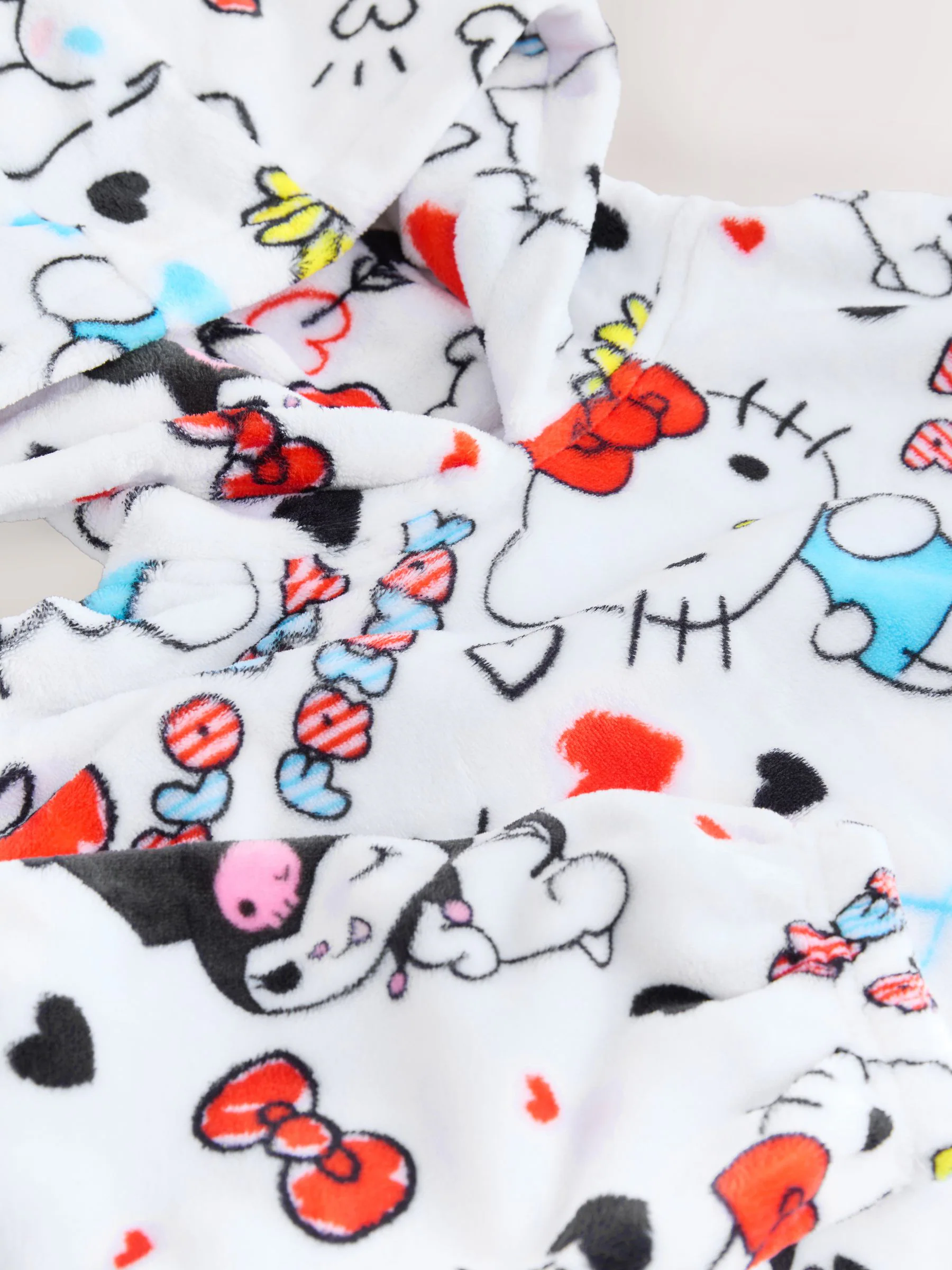 Wit - Hello Kitty Fleece Cropped Hooded Blanket Hoodie (3-16yrs)