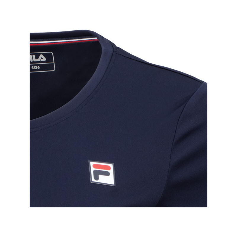 Tee-shirt femme Fila Leonie blanc ou bleu marine