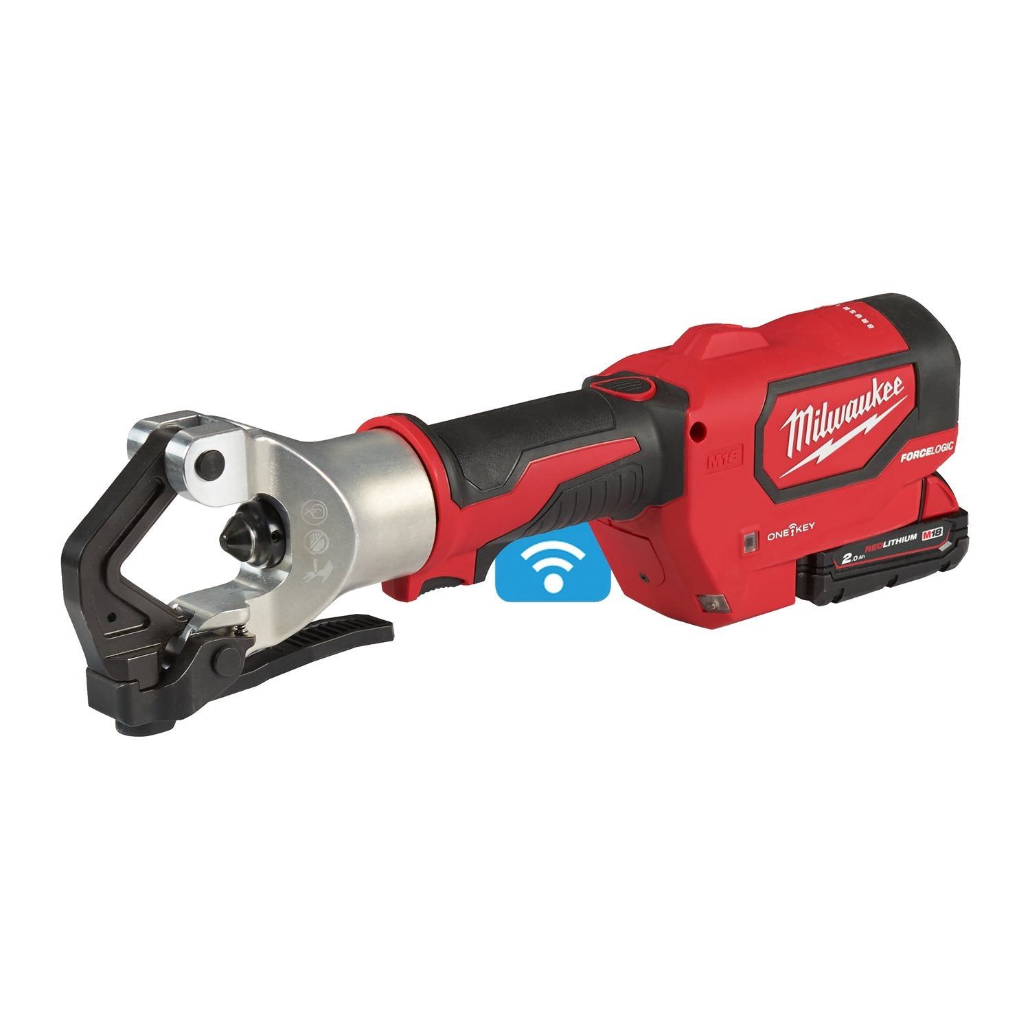Milwaukee M18 HDCT-0C FORCE LOGIC™ Hydraulische accu kabelkrimptang 10 - 300mm² 18V Basic Body in koffer - 4933471949