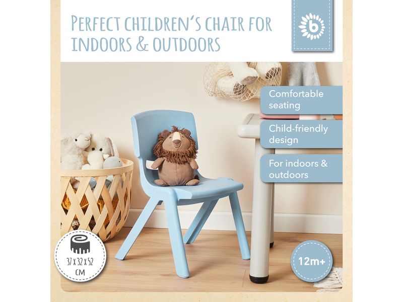 bieco Stuhl Hellblau Kinderstuhl