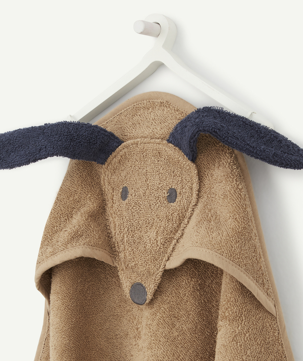 LIEWOODCAPE DE BAIN ENFANT CHIEN MARRON EN COTON BIOLOGIQUE