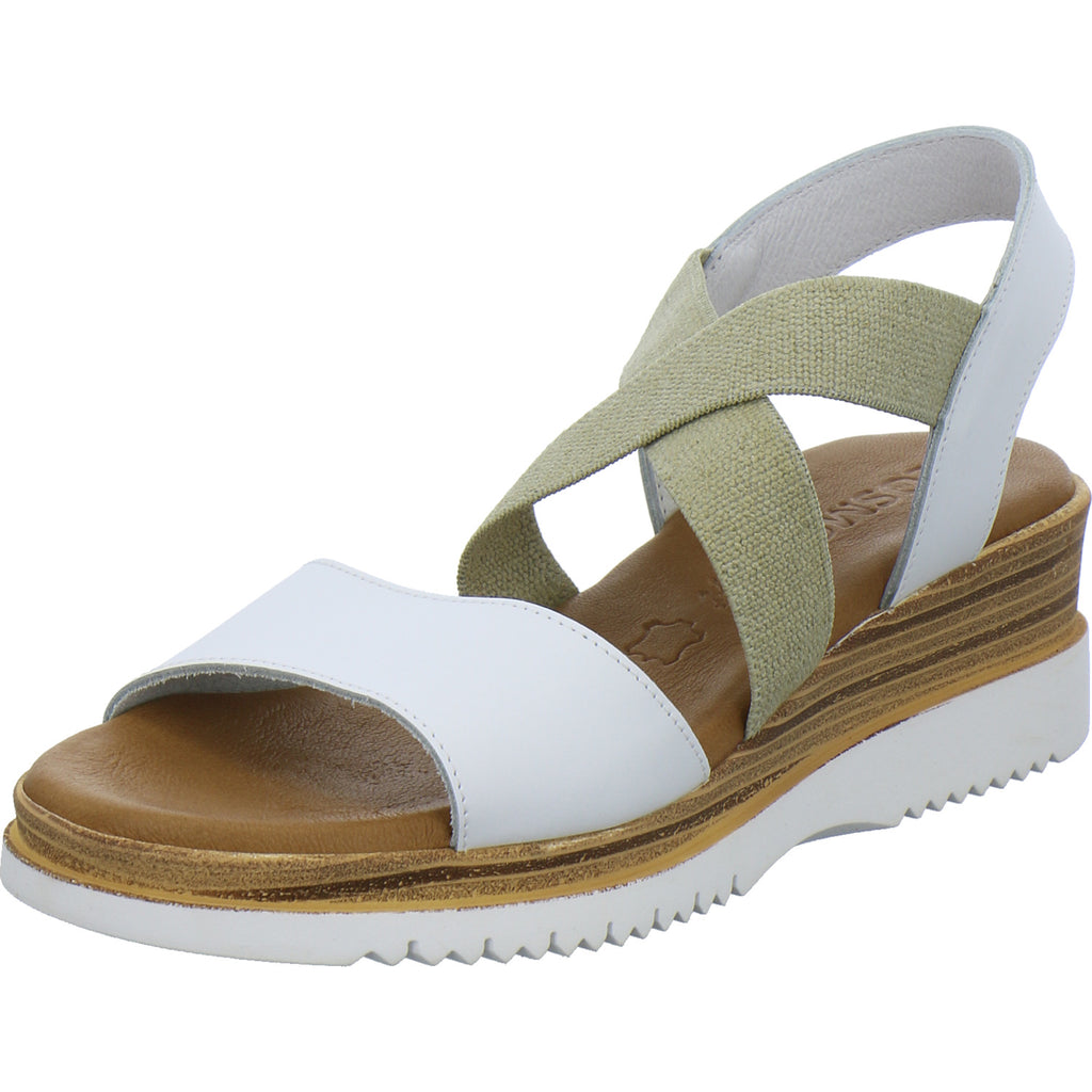 Cosmos Sandaletten Damen 3xD1 2xD2 D20 Weiß