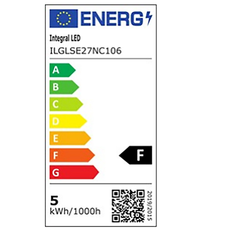 Integral LED lamp standaard mat E27 4.8W 470lm 2700K