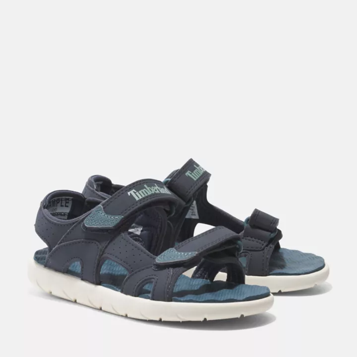 Sandale à double bride Perkins Row pour enfant en bleu foncé