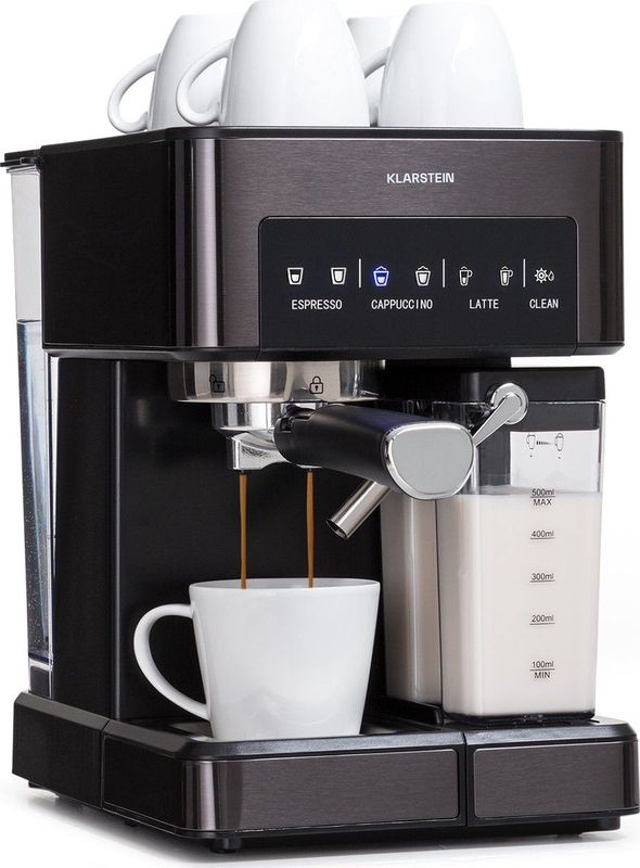 Arabica Comfort portafiltermachine 1350 watt 20 bar 1,8 liter touch control