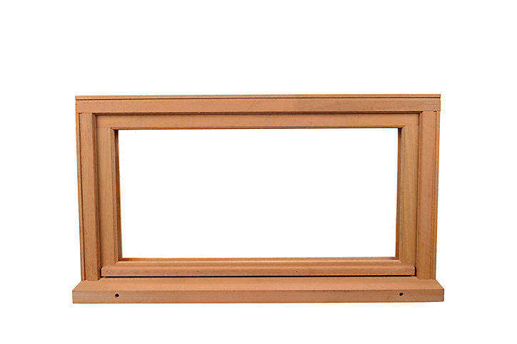 Fenêtre abattant bois GoodHome - l.100 x h.45 cm
