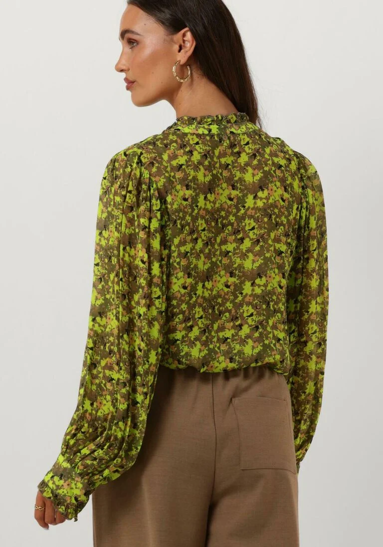 CIRCLE OF TRUST groene circle of trust blouse puck blouse