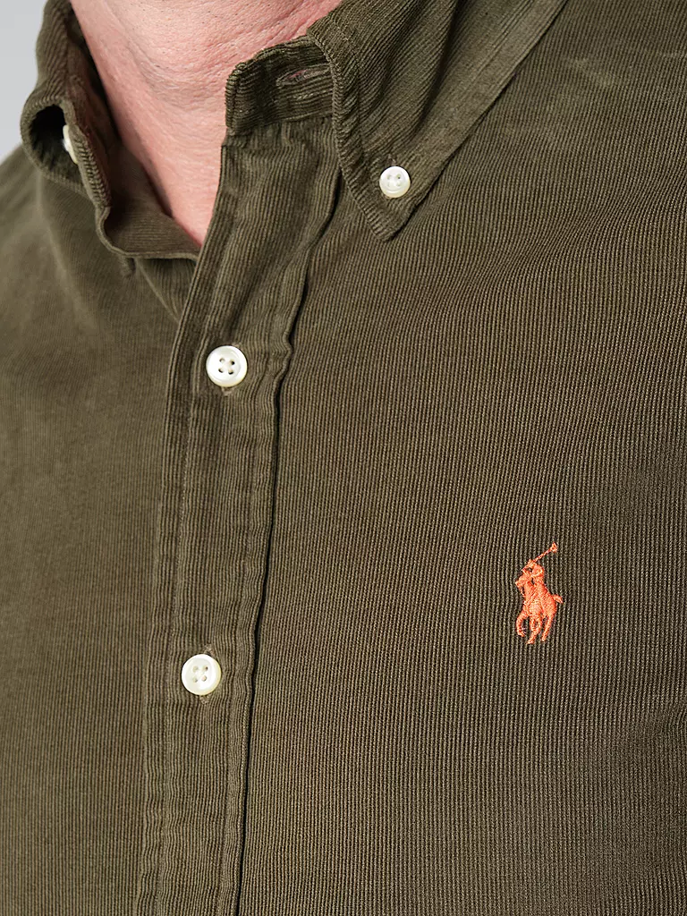 POLO RALPH LAUREN Hemd Custom Fit olive