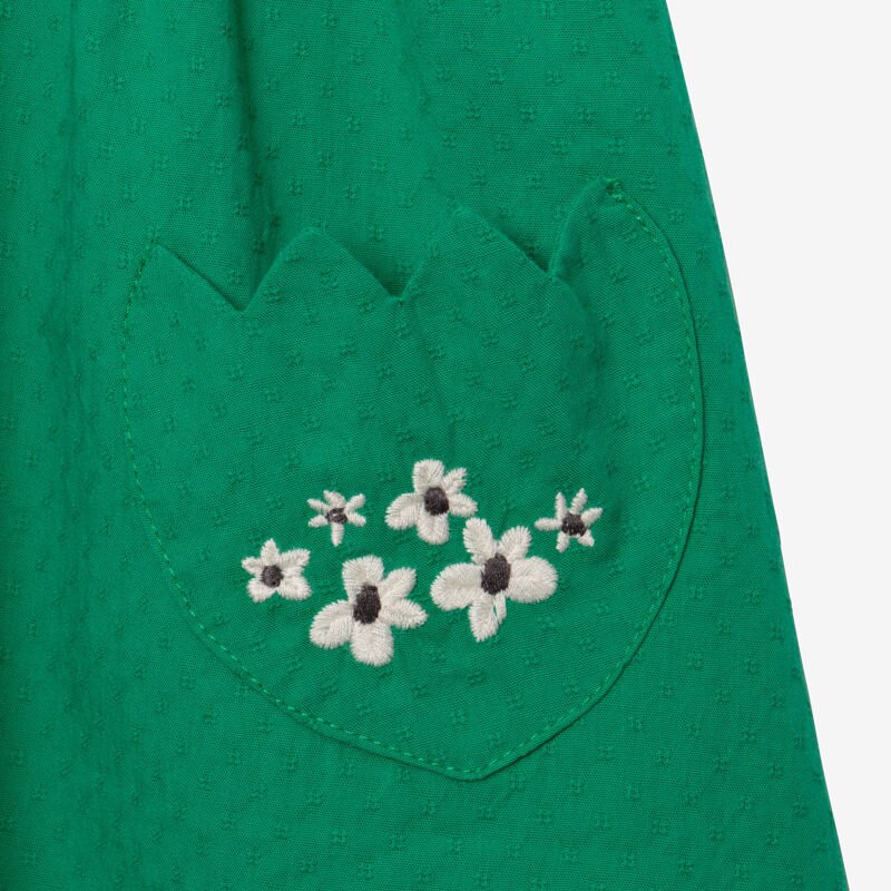 Robe bébé fille bi matière verte Catimini Vert