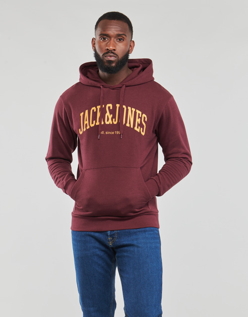 Jack & Jones - JJEJOSH SWEAT HOOD - Bordeaux