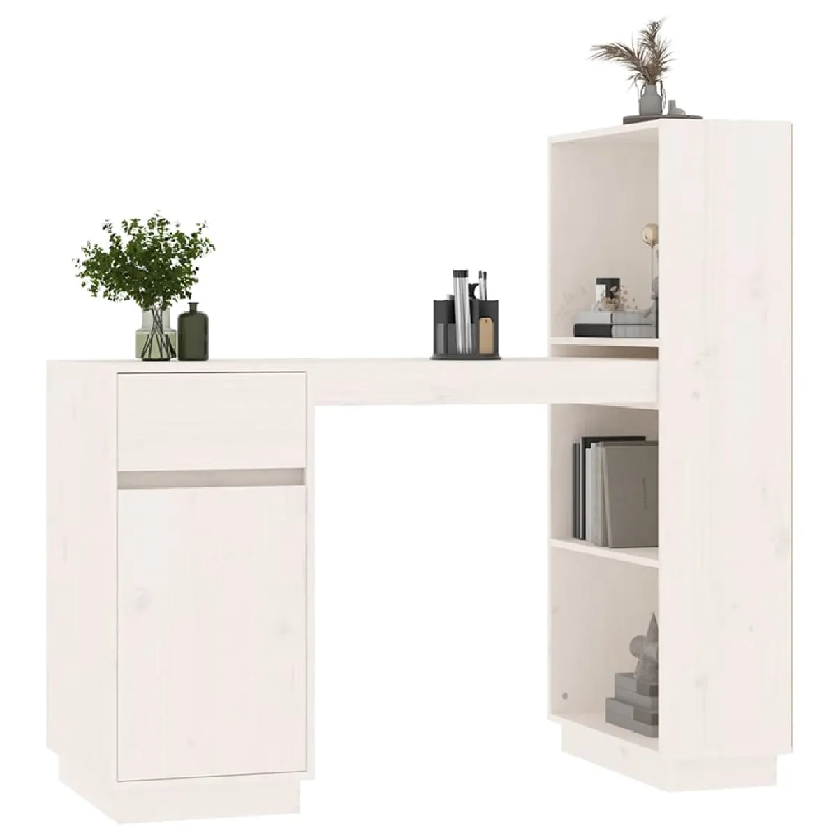VIDAXL Bureau Bois de pin