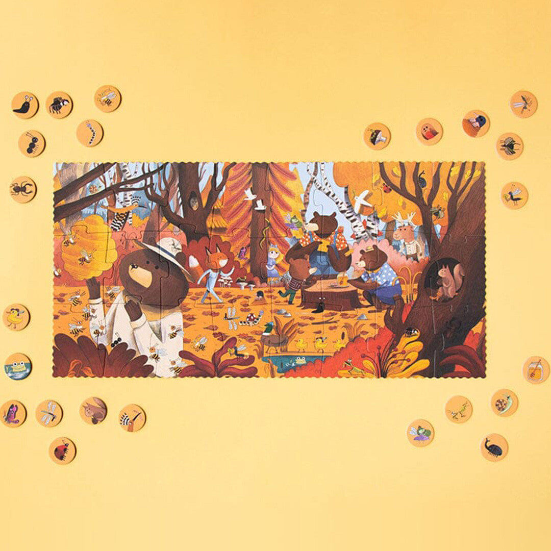 Londji puzzel en zoekspel bear's garden - 2x24st