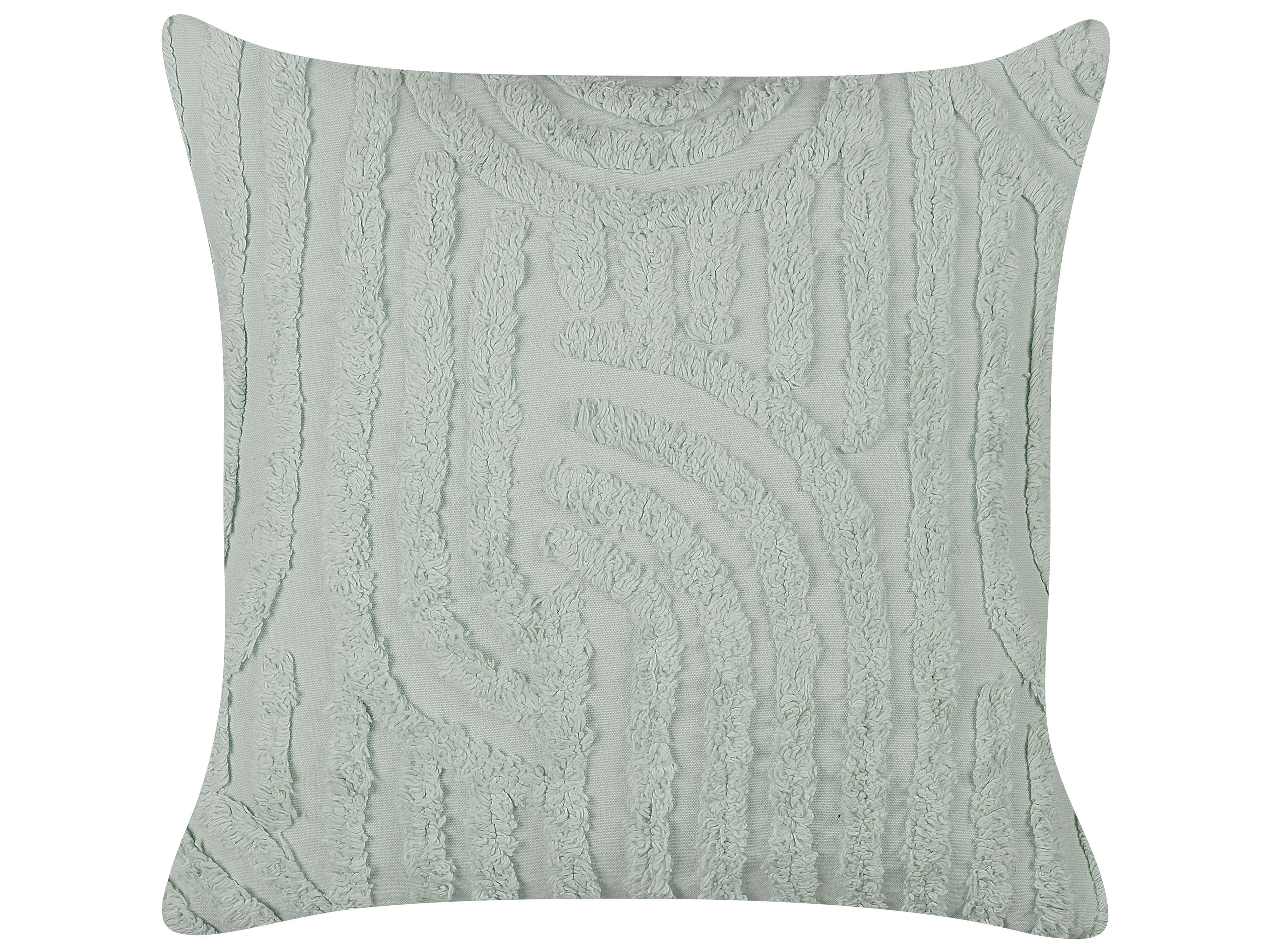Set van 2 sierkussens TELLIMA Katoen 45 x 45 cm Mintgroen geometrisch patroon