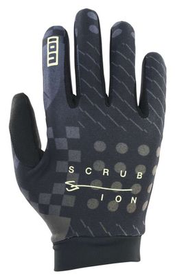 Gants ION Bike Scrub Unisexe Noir Or
