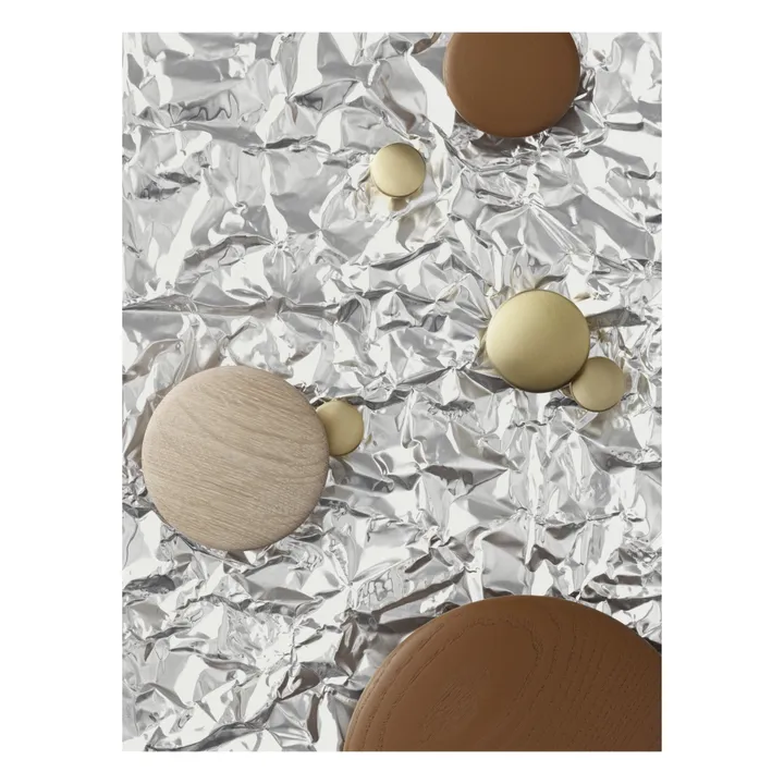 Muuto Patères en laiton The Dots - Set de 5 | Doré