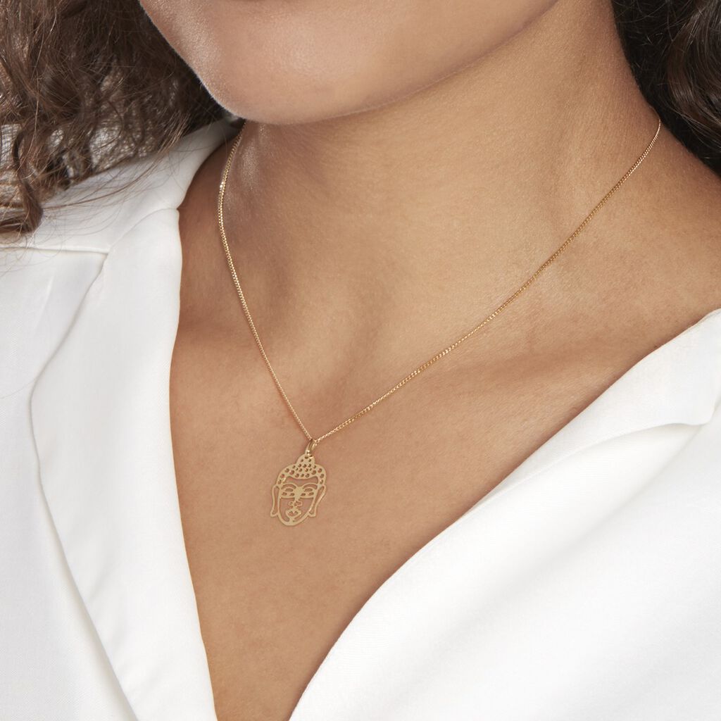 Pendentif Fazzia Bouddha Or Jaune