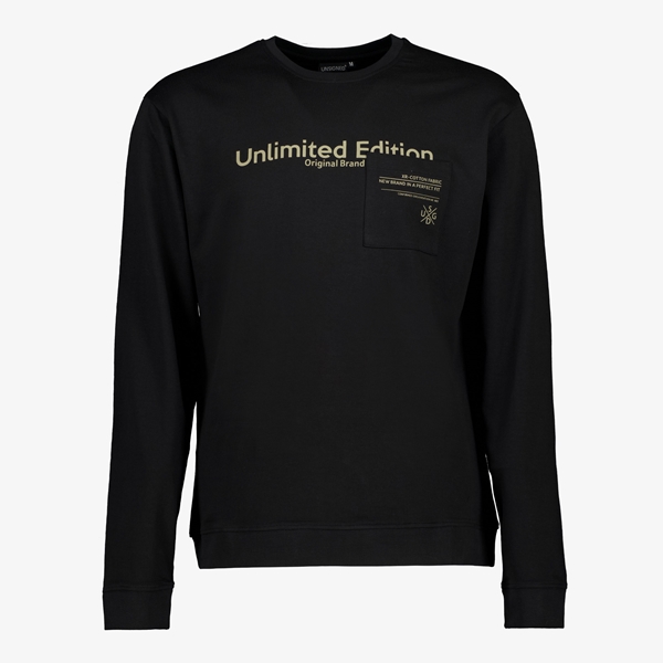 Unsigned heren sweater zwart