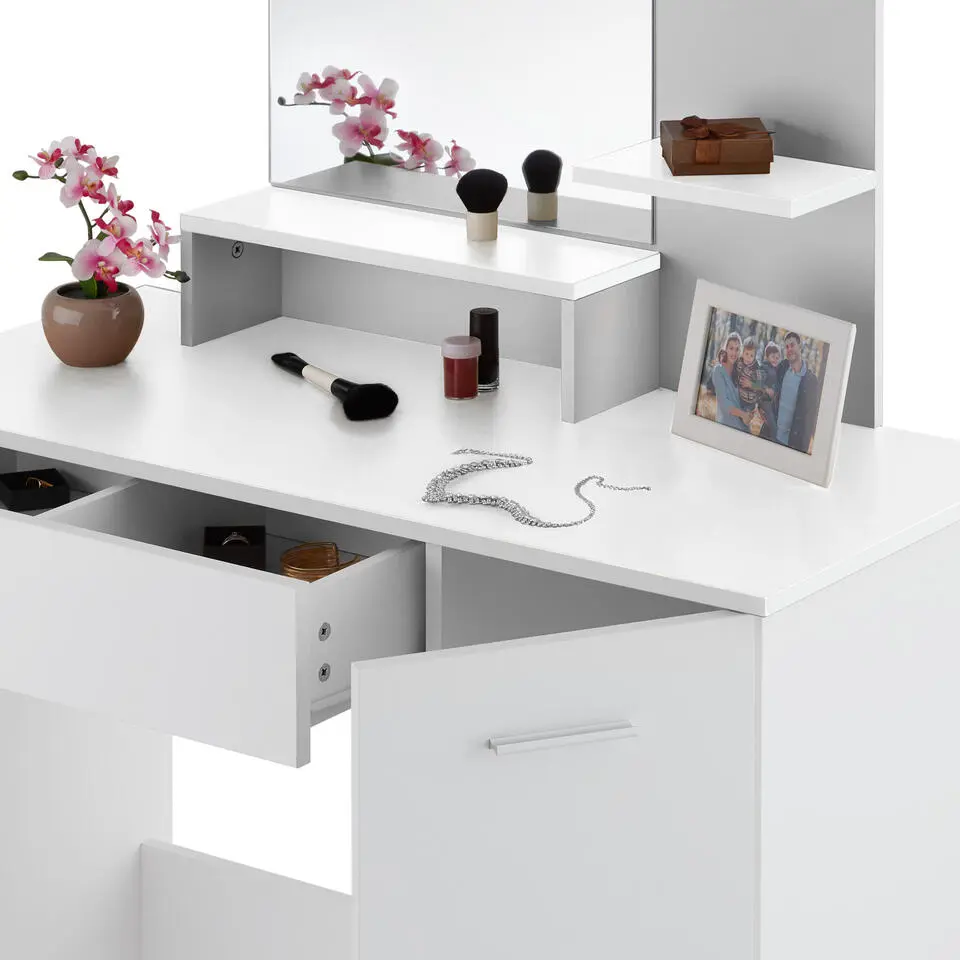 tectake Makeup-tafel Zoe , Wit