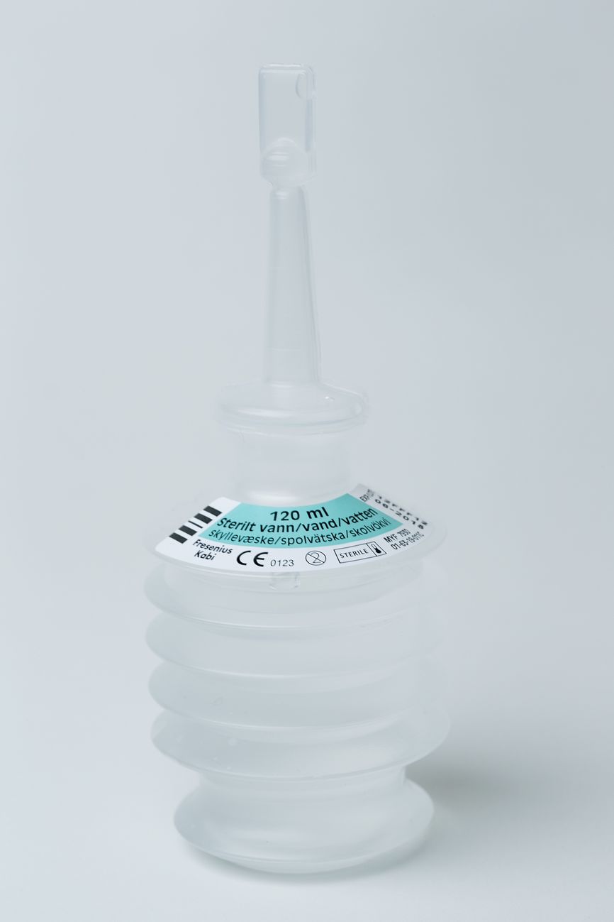 Sterilt vann Fresenius Kabi Irriflex belgflaske 10x120ml