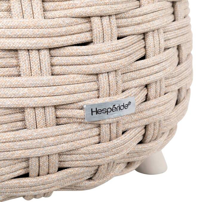 Pouf de jardin rond OBBAE Beige lin