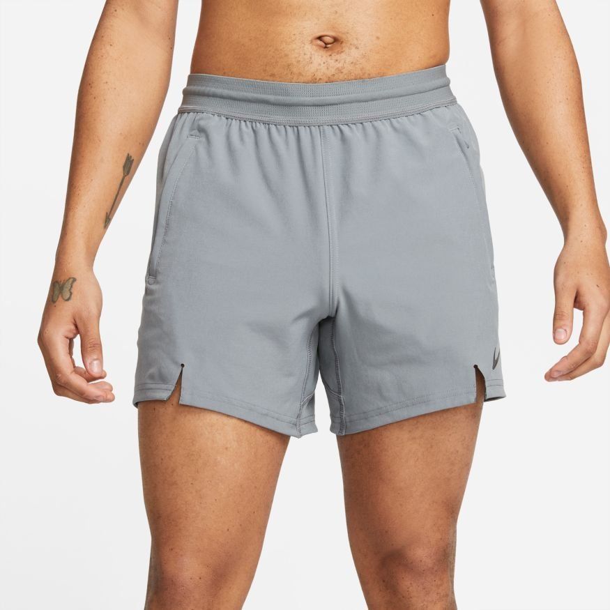 Nike Pro Short d'Entraînement Dri-FIT Flex - Gris/Noir