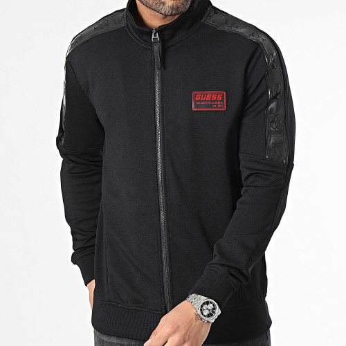 Veste Zippée A Bandes Z4RQ00-KB062 Noir