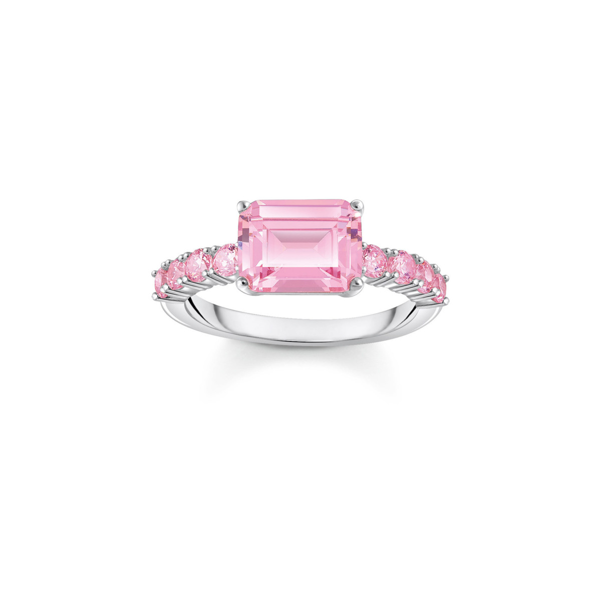 Bague THOMAS SABO argent 925 zirconias roses