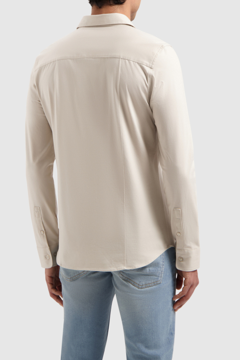 Pure Path beige heren overhemd