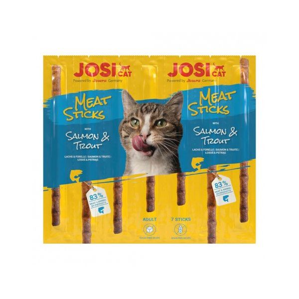 JosiCat Snacks em Stick para Gato Adulto Salmão e Truta 35g