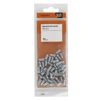 KARWEI meubelknopschroef euro 11 mm (50 stuks)