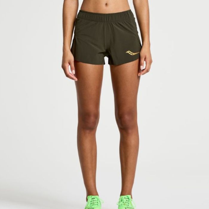 Saucony Dame Shorts Elite Split Shorts Grøn