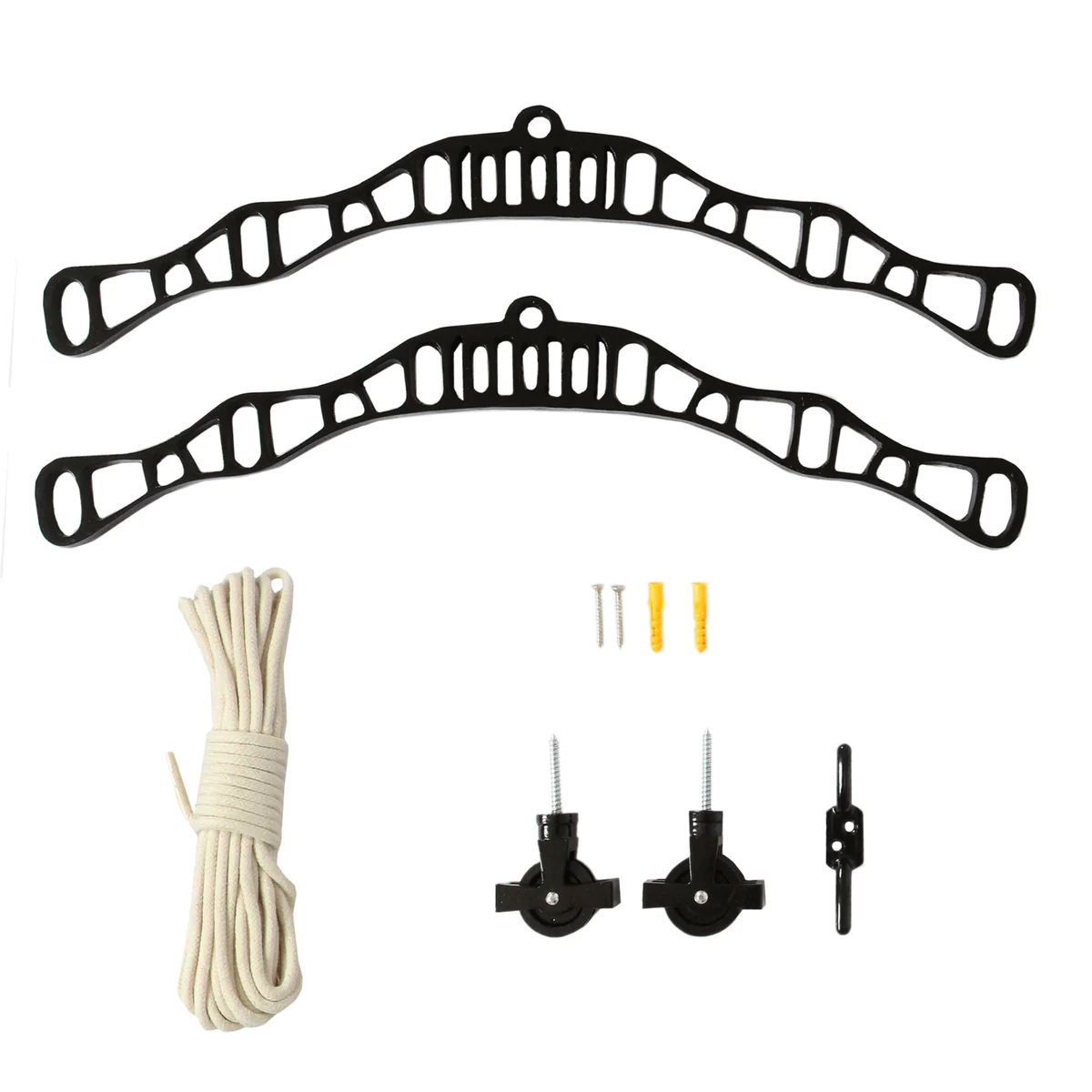 Etendoir à Linge Suspendu - Noir- 1.8m Kukoo